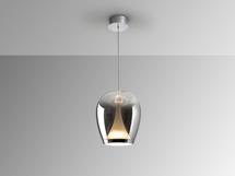 Подвесной светильник Schuller Suspiro Подвесной светильник хром/коричневый D25 арт. 263402