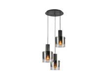 Подвесной светильник Schuller Люстра Venize 3L черный/дымчатый арт. 263302