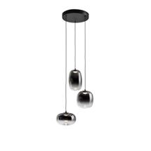 Подвесной светильник Schuller Onice Люстра 3L черно-дымчатый D30 арт. 420363