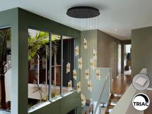 Подвесной светильник Schuller Люстра Iliada 13L черный/золотой D70 арт. 250855