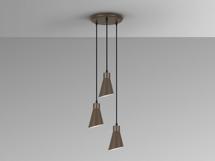 Подвесной светильник Schuller Bera Люстра 3L коричневый арт. 439124