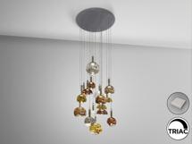 Подвесной светильник Schuller Люстра Charlize 16L разноцветная арт. 250769