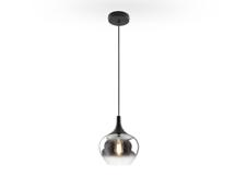 Подвесной светильник Schuller Подвесной светильник Opaz 1L черный/дымчатый D19 арт. 215880