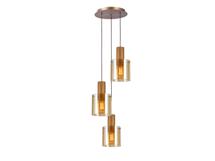 Подвесной светильник Schuller Venize Люстра 3L медный-янтарный арт. 421175
