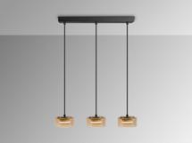 Подвесной светильник Schuller Olaia Подвесной светильник 3L черный/янтарный арт. 263292