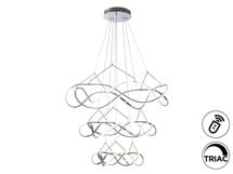 Подвесной светильник Schuller Люстра Molly 3 кольца 110D хром DIM арт. 192843