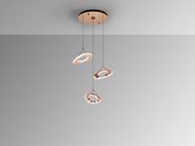 Подвесной светильник Schuller Mirena Люстра 3L розовое золото арт. 465879