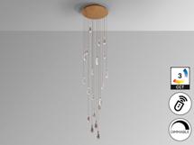 Подвесной светильник Schuller Lagrimas Люстра 20L розовое золото арт. 465827