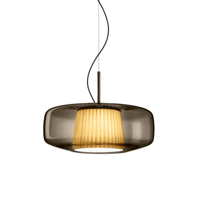 Подвесной светильник Vistosi Подвесной светильник Plisse SP G Fume арт. PLISSE' SP G FU/PS BR2