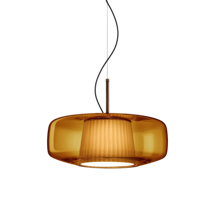 Подвесной светильник Vistosi Подвесной светильник Plisse SP G Amber арт. PLISSE' SP G AD/PS BR2