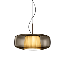 Подвесной светильник Vistosi Подвесной светильник Plisse SP G Fume арт. PLISSE' SP G FU/PS BR2