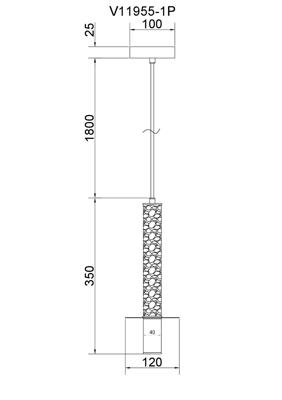 Подвесные светильники Moderli Светильник подвесной Moderli V11955-1P Alto арт. УТ000042424