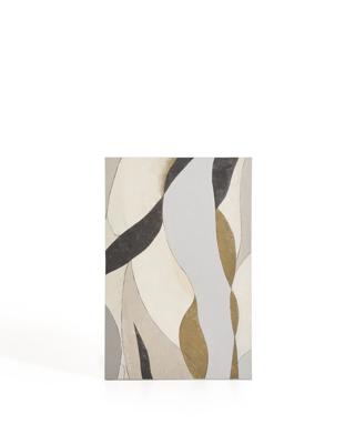 Постер La Forma (ех Julia Grup) Абстрактный холст Marvilo серо-горчичного цвета 60 x 90 см арт. 424863