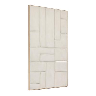 Постер La Forma (ех Julia Grup) Klis Картина из белого льна с геометрическими фигурами, 120 х 200 арт. 209347