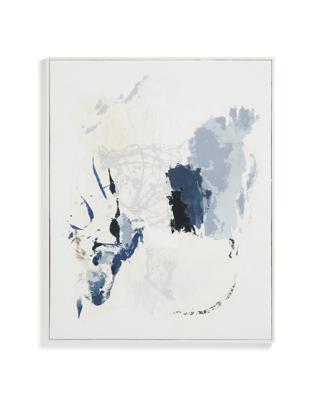 Постер La Forma (ех Julia Grup) Erale Абстрактная картина ручной работы в серо-синих тонах, размер 80 x 100 см арт. 481233