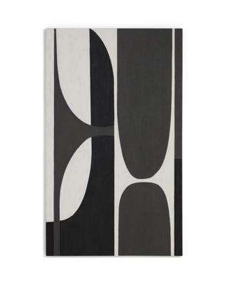 Постер La Forma (ех Julia Grup) Абстрактная черно-белая картина Onure, 120 x 200 см арт. 481273