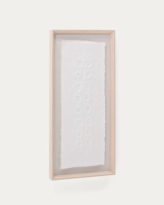 Постер La Forma (ех Julia Grup) Olvin Абстрактная картина на белой бумаге с рельефным рисунком арт. 265118