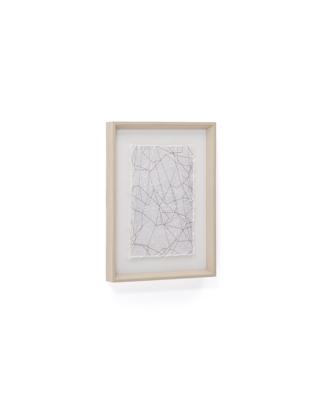 Постер La Forma (ех Julia Grup) Durkan Абстрактная картина на переработанной бумаге белая 30 x 40 см арт. 264897