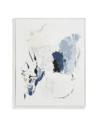 Постер La Forma (ех Julia Grup) Erale Абстрактная картина ручной работы в серо-синих тонах, размер 80 x 100 см арт. 481233