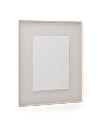 Постер La Forma (ех Julia Grup) Olvin Абстрактная картина на белой переработанной бумаге с рельефным рисунком 103.6 x 123.6 cm арт. 265114