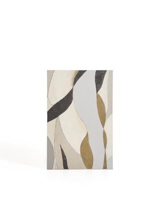 Постер La Forma (ех Julia Grup) Абстрактный холст Marvilo серо-горчичного цвета 60 x 90 см арт. 424863