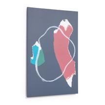Постер La Forma (ех Julia Grup) Zoeli сине-красная абстрактная картина 60 х 90 см арт. 116835