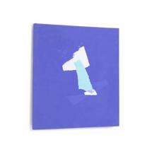 Постер La Forma (ех Julia Grup) Zoeli синяя абстрактная картина 50 х 50 см арт. 116836