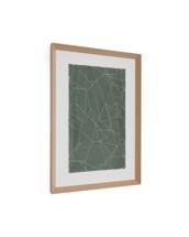 Постер La Forma (ех Julia Grup) Durkan Абстрактная картина на переработанной бумаге зеленая 100 x 70 см арт. 264899