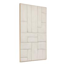 Постер La Forma (ех Julia Grup) Klis Картина из белого льна с геометрическими фигурами, 120 х 200 арт. 209347