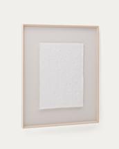 Постер La Forma (ех Julia Grup) Olvin Абстрактная картина на белой переработанной бумаге с рельефным рисунком 103.6 x 123.6 cm арт. 265114