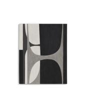 Постер La Forma (ех Julia Grup) Абстрактная черно-белая картина Onure, 80 x 100 см арт. 481271