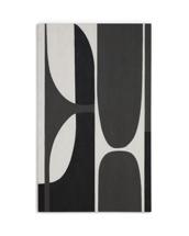 Постер La Forma (ех Julia Grup) Абстрактная черно-белая картина Onure, 120 x 200 см арт. 481273