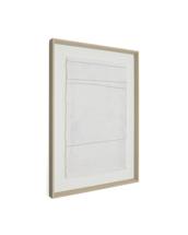 Постер La Forma (ех Julia Grup) Durkan Абстрактная картина на переработанной бумаге белая 50 x 70 см арт. 264895