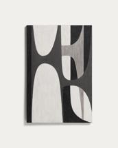 Постер La Forma (ех Julia Grup) Абстрактная черно-белая картина Onure, 60 x 90 см арт. 481269