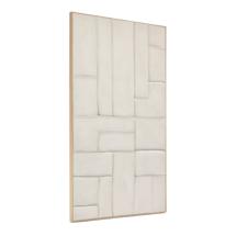 Постер La Forma (ех Julia Grup) Klis Картина из белого льна с геометрическими фигурами, 120 х 200 арт. 209347