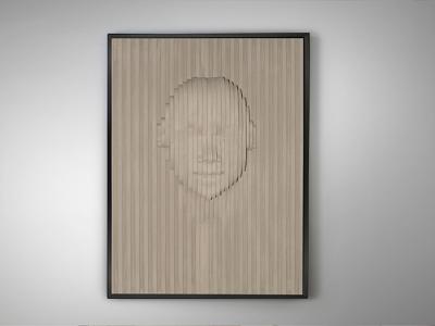 Постер Schuller Beige Face Картина барельеф из полистирола и МДФ 90X120 арт. 263334