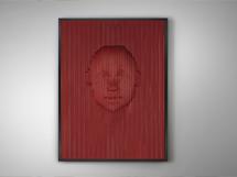 Постер Schuller Red Face Картина барельеф из полистирола и МДФ 90X120 арт. 263332
