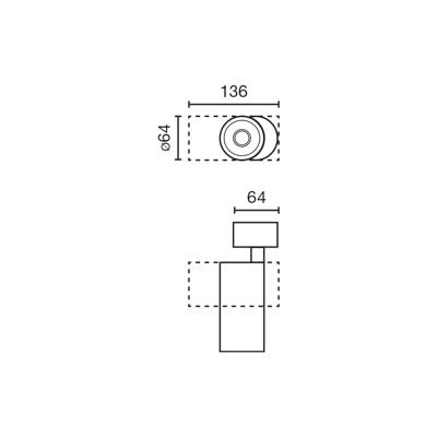 Потолочный светильник Faro Проектор Fost SURFACE Ш64 14W белый 35° 2700K CRI90 арт. 133720