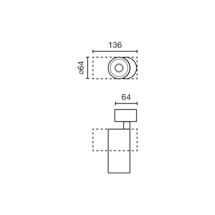 Потолочный светильник Faro Проектор Fost SURFACE Ш64 14W черный 35° 3000K CRI97 арт. 133745