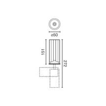 Потолочный светильник Faro Потолочный светильник FOST PULLDOWN 15W черный 20° 4000K CRI90 арт. 127929