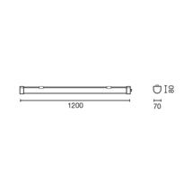 Потолочный светильник Faro Потолочный светильник PROOFLINE ESTANCA 1200mm 45W 4000K CRI80 IP65 DALI арт. 187799