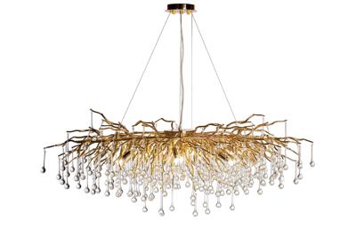 Потолочный светильник Garda Decor 86-80151 Люстра 120*60*h.36см, металл цвет золото арт. 86-80151