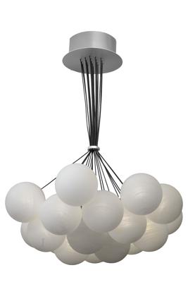 Потолочный светильник Garda Decor 162FL-61913 Светильник подвесной Шары (Globo) d.60см, металл цвет серебро арт. 162FL-61913