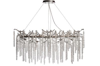 Потолочный светильник Garda Decor 86-70621 Люстра 120*45см, металл цвет серебро арт. 86-70621