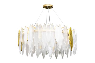 Потолочный светильник Garda Decor K2FTB010R-80A Люстра Венеция (Venetto) золото/стекло 80*h30см арт. K2FTB010R-80A
