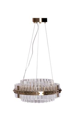 Потолочный светильник Garda Decor 91GH-30864 Люстра подвесная Галактика (Galaxy) стекло прозрач. d47*h20см арт. 91GH-30864