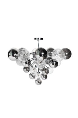 Потолочный светильник Garda Decor K2KG1275P-16 Светильник потолочный Шары (Bubbles), прозрач./дамчатое стекло d.83 h.61см арт. K2KG1275P-16