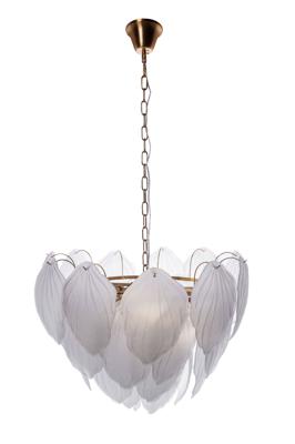 Потолочный светильник Garda Decor 62GDW-8903-600M Люстра Лебедь (Swan) матовые лепестки d60см h55см арт. 62GDW-8903-600M