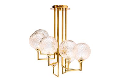Потолочный светильник Garda Decor K2KG01P-8G Светильник потолочный с рельефными шарами 55*65см арт. K2KG01P-8G
