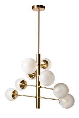 Потолочный светильник Garda Decor 92EL-YG20082-8P Лампа потолочная латунь,стекло молоч.d.80*h.51см арт. 92EL-YG20082-8P
